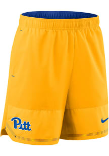 Nike Pitt Panthers Mens Gold Dri-Fit Woven Shorts