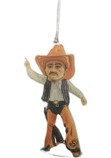 Oklahoma State Cowboys Mascot Acrylic Ornament - Orange