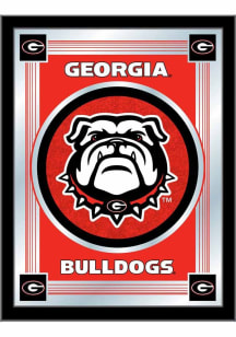 Georgia Bulldogs Mascot Logo Hanging Back Bar Mirror