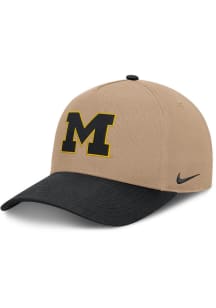 Nike Michigan Wolverines Rise Structured A Frame Adjustable Hat - Brown