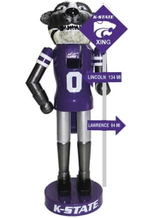 K-State Wildcats 12in Mascot Nutcracker Decor