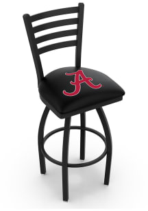 Alabama Crimson Tide Script High Back Swivel Pub Stool - Black