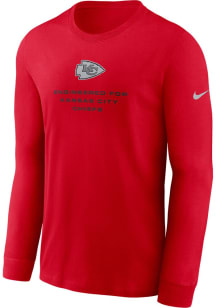 Nike Kansas City Chiefs Red Sideline Long Sleeve T Shirt