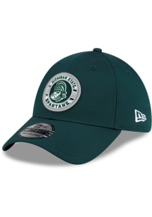 New Era Michigan State Spartans Mens Green TPU Front Featherweight Poly 39THIRTY Flex Hat