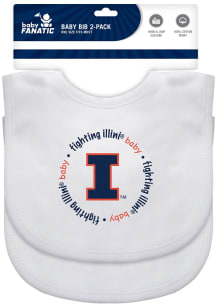 Illinois Fighting Illini 2pk Baby Bib