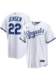Carter Jensen Kansas City Royals Mens Replica Home Jersey - White