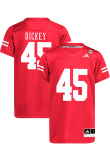 Izaac Dickey   Nebraska Cornhuskers Red NIL Name And Number Football Jersey