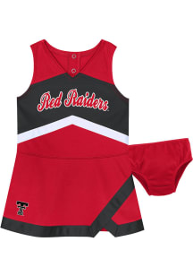 Texas Tech Red Raiders Toddler Girls Red Cheer Captain Sets Cheer Dress