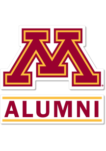 Minnesota Golden Gophers 3 Inch Alumni Auto Decal - Maroon
