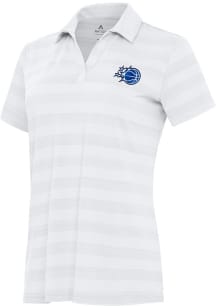 Antigua Orlando Magic Womens White Tunnel Short Sleeve Polo Shirt