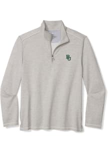 Tommy Bahama Baylor Bears Mens Black Coasta Vera Long Sleeve Qtr Zip Pullover