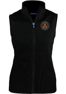 Cutter and Buck Atlanta United FC Womens Black Cascade Sherpa Vest