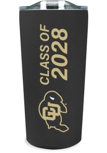 Colorado Buffaloes 18oz Class of 2028 Soft Touch Stainless Steel Tumbler - Black