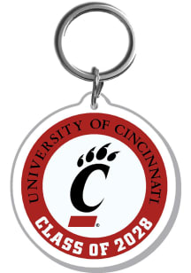 Cincinnati Bearcats 2028 Acrylic Key Tag Keychain - Red
