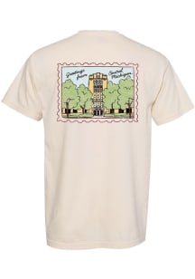 Summit Sportswear Central Michigan Chippewas Womens Ivory Postcard Short Sleeve T-Shirt