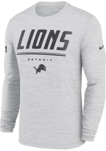 Nike Detroit Lions White Sideline Long Sleeve T-Shirt