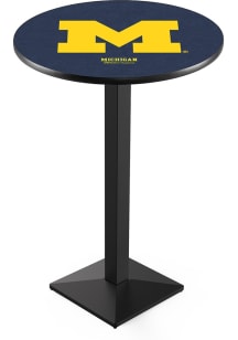 Michigan Wolverines Square Base Pub Table