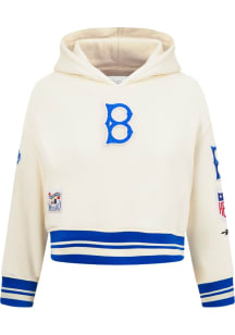 Pro Standard Brooklyn Dodgers Toddler White Retro Classics Long Sleeve Hooded Sweatshirt