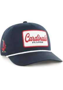 47 St Louis Cardinals Patch Play Rope Hitch Adjustable Hat - Navy Blue