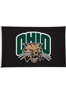 Ohio Bobcats 5' x 8' Silk Screen Grommet Flag - Black