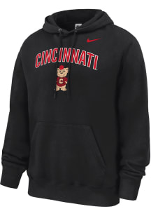 Nike Cincinnati Bearcats Mens Black Club Fleece Long Sleeve Hoodie