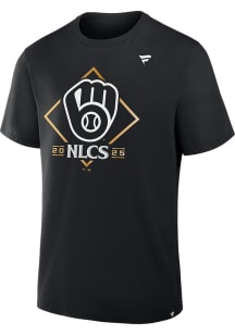 Milwaukee Brewers Black 2025 Division Series Clinch Locker Room Short Sleeve T Shirt