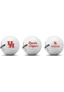 Houston Cougars 3 Pack Golf Balls