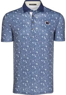 Greyson Penn State Nittany Lions Mens White Den of Thieves Short Sleeve Fashion Polo