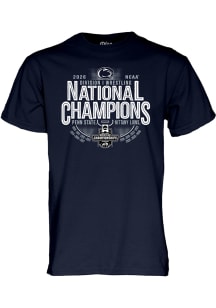 Blue 84 Penn State Nittany Lions Navy Blue 2026 NCAA Wrestling National Champions 14-Time Champion..