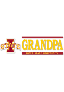 Iowa State Cyclones 6x2 Grandpa Auto Decal - Cardinal Red