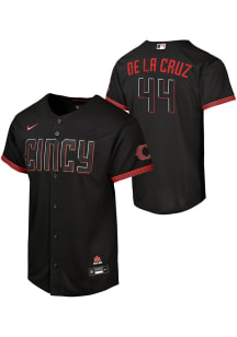 Elly De La Cruz  Nike Cincinnati Reds Youth Black Alt 2 Home Run Jersey