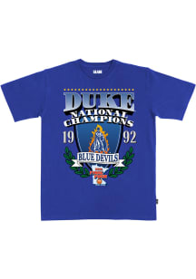 SLAM Duke Blue Devils Blue 92 National Champions Heavyweight Short Sleeve T Shirt
