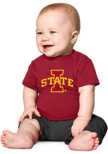 Little King Iowa State Cyclones Infant Primary Logo Short Sleeve T-Shirt Cardinal