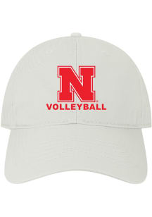 Nebraska Cornhuskers Volleyball Twill Adjustable Hat - White