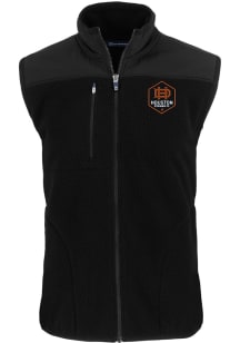 Cutter and Buck Houston Dynamo Big and Tall Black Cascade Sherpa Mens Vest