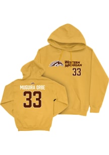 Nile Muguira Orbe Campus Ink Western Michigan Broncos Youth NIL Sideline Long Sleeve Player Hoodie..