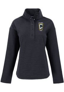 Cutter and Buck Columbus Crew Womens Black Hunts Point Qtr Zip