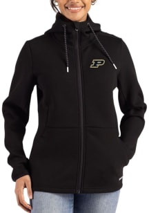 Cutter and Buck Purdue Boilermakers Womens Black Epic Comfort Full Zip Light Weight Jacket