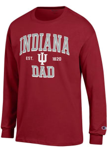 Champion Indiana Hoosiers Crimson Est Date Dad Jersey Long Sleeve T Shirt