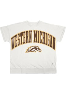 Pressbox Western Michigan Broncos Womens Brown Janise Short Sleeve T-Shirt