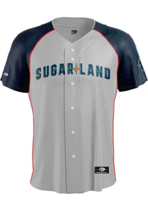 Sugar Land Space Cowboys Mens Replica Sublimated Jersey - Grey