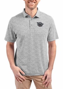 Cutter and Buck Cincinnati Bearcats Mens Black Vault Virtue Eco Pique Botanical Short Sleeve Polo