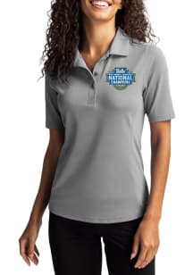 Cutter and Buck UCLA Bruins Womens Anthracite 2026 WBB Champions Virtue Eco Pique Short Sleeve Pol..