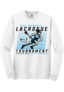 Summit Sportswear Big Ten White 2026 Women's Lacrosse Tournament Long Sleeve T Shirt