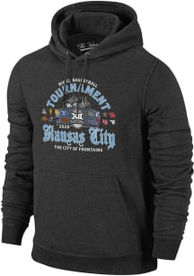 Big 12 Mens Black 2026 Big 12 Basketball Tournament Long Sleeve Hoodie