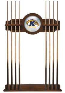Kent State Golden Flashes Solid Wood Cue Rack Pool Table
