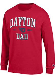 Champion Dayton Flyers Red Est Date Dad Jersey Long Sleeve T Shirt