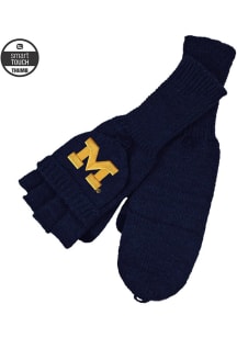 LogoFit Michigan Wolverines Knit Flip-top Mittens Womens Gloves