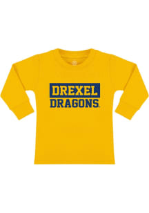 Drexel Dragons Toddler Gold Team Graphic Long Sleeve T-Shirt