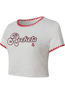 Concepts Sport Houston Rockets Womens Grey Neptune Short Sleeve T-Shirt
